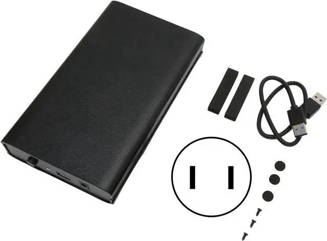 Alt view image 7 of 7 - 3.5in USB3.0 to HDD Enclosure, 6Gbps External Hard Drive Docking Station HDD SSD External Hard Drive Enclosure for 3.5 2.5 inch Internal III II I HDD