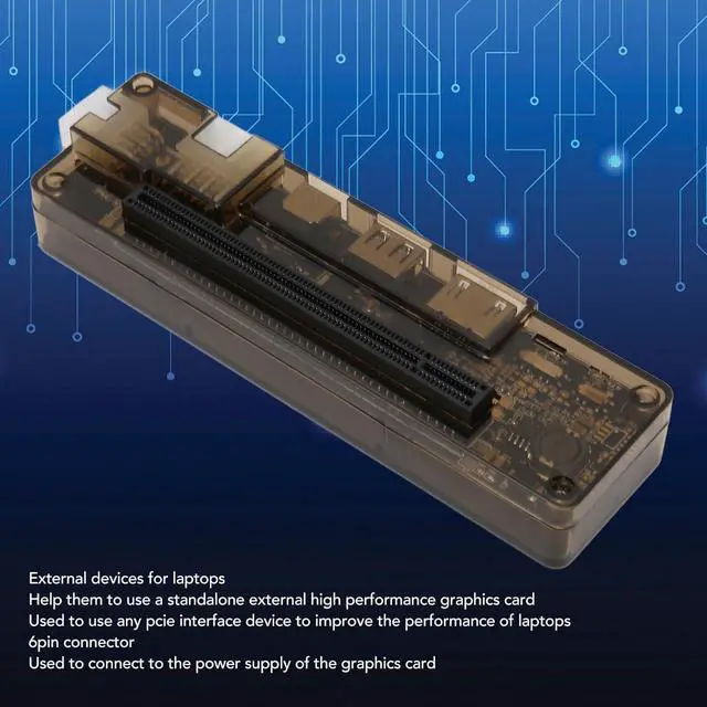 Alt view image 3 of 7 - Laptop External Independent Video Card Dock, Mini PCIE External Graphics Card Dock with 6Pin 8Pin Connector, Mini PCIE Interface Cable (Mini PCI-E)