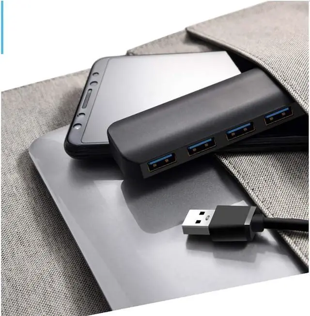 Alt view image 5 of 5 - 4-Port USB 3.0 Hub Extender, Type-c Notebook Desktop Computer Docking Station for MacBook, Mac Pro, Mac Mini, iMac, Surface Pro