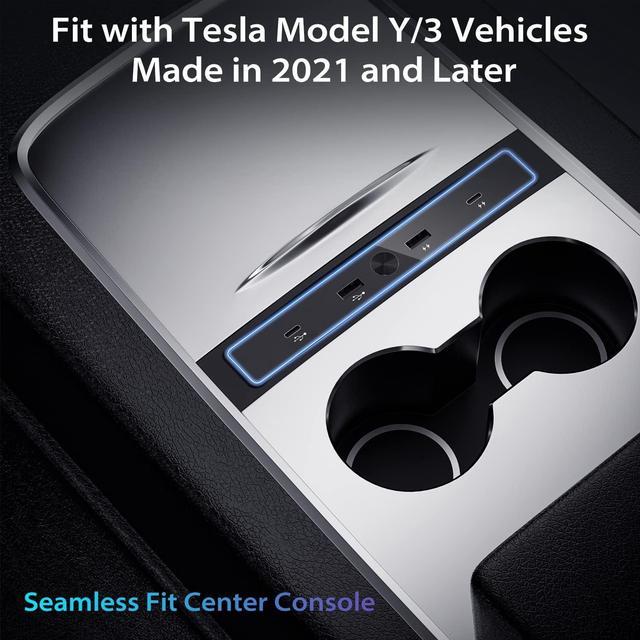 Tesla Model 3/Y 2021-2023 USB Hub 4-in-1 Multiport Center Console