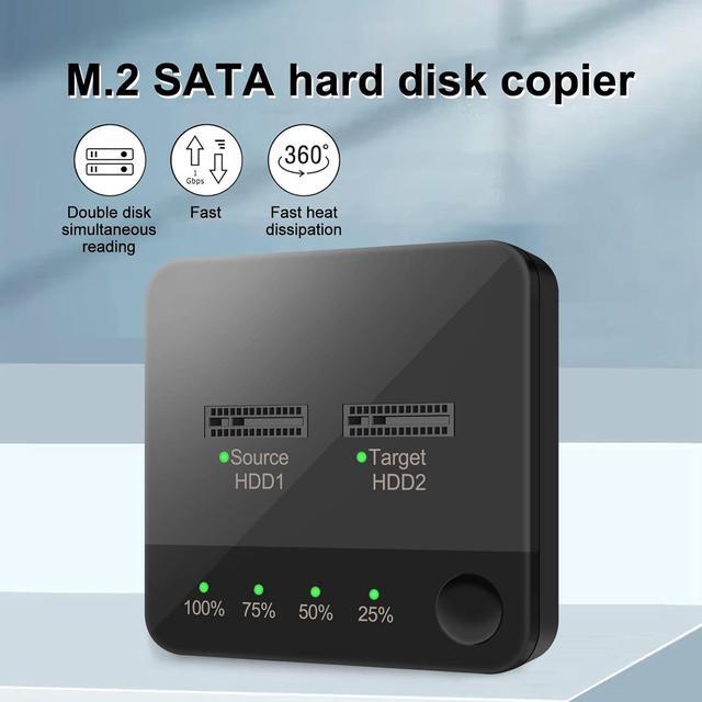 Alt view image 7 of 7 - GZSHUNLI .2 SATA Docking Station Type C to SATA SSD External Hard Drive Enclosure,Support Offline Clone Duplicator