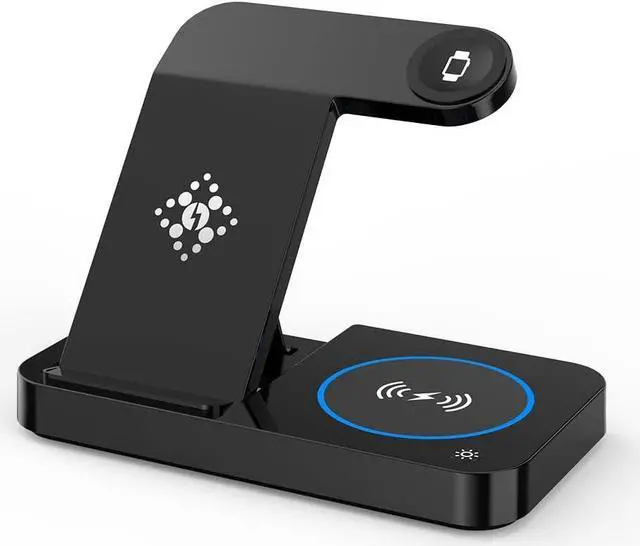 Alt view image 7 of 7 - Wireless Charger, 3 in 1 Wireless Charging Dock for iPhone 14/13/12/11/Pro/Max/Plus/XS/XR/X/8, Apple Watch 8/7/6/5/4/3/2/SE & AirPods 3/2/Pro.