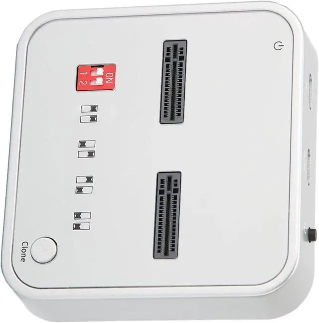 Main image of Internal Hard Drives, Hard Disk Duplicator M.2 SATANVME SSDSD, DualBay Protocol Docking Station 100240V, Adopts Vertical Open Design, Supports M.2 SATANVME, SSD Protocols (US