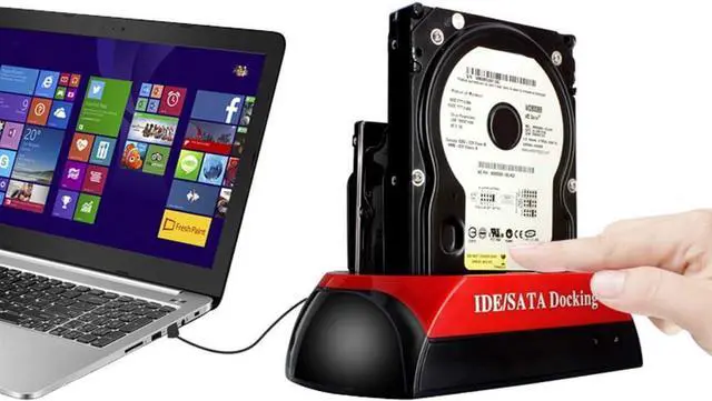 Alt view image 2 of 7 - Dual 2.5"/3.5" IDE SATA HDD Hard Drive Disk Bracket Base Dock Docking Station Holder