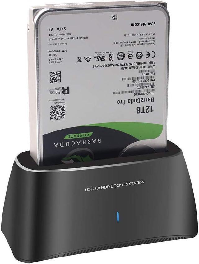 Alt view image 2 of 5 - USB3.0 to SATA 2.5 3.5 Hard Drive Docking Station with 12V 2A Power Adapter USB Cable