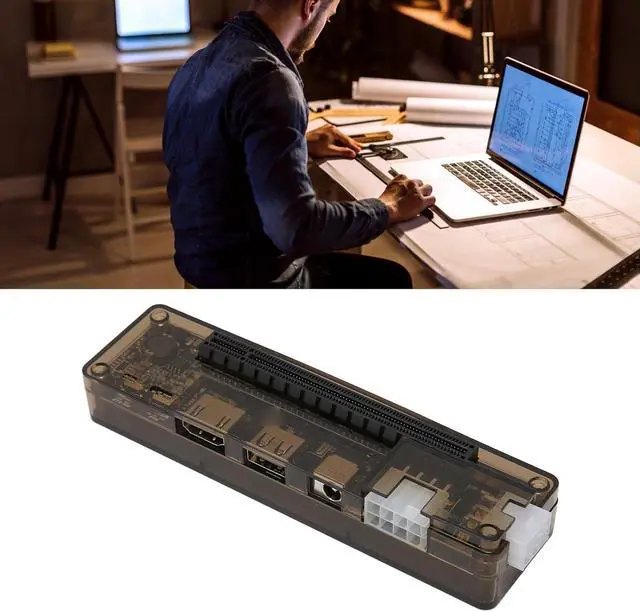 Alt view image 6 of 7 - Laptop External Independent Video Card Dock, Mini PCIE External Graphics Card Dock with 6Pin 8Pin Connector, Mini PCIE Interface Cable (Mini PCI-E)