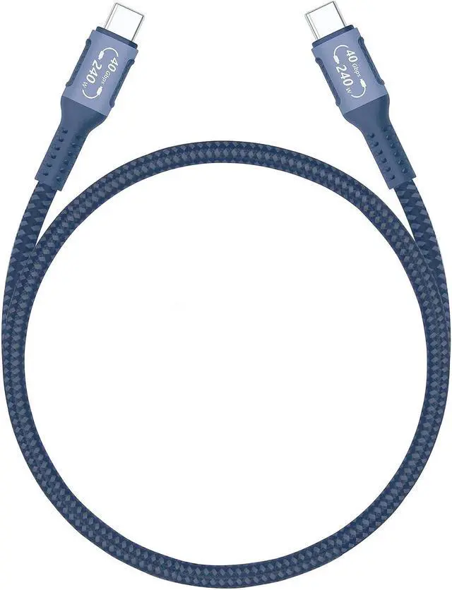 Main image of Dhaxipo USB 4 for Thunderbolt 4 Cable 2.6FT/0.8m,40 Gbps Data Transfer with 240W and 4K@144Hz 5K@ 60Hz or 8K@30Hz,Compatible with Thunderbolt 4/3 Cable and USB C,fit for Laptop,Docking,Monitor...