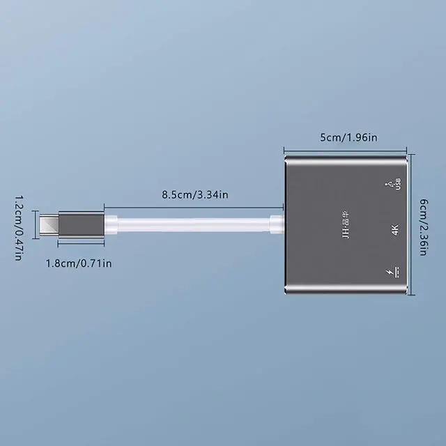 Alt view image 2 of 7 - SHUBHU 12 in 1 4K UHD Type C Hub USB3.0 HDMI VGA PD Adapter Docking Station for PC MacBooks Pro Air, Chromebook Pixel Laptop, Grey, I