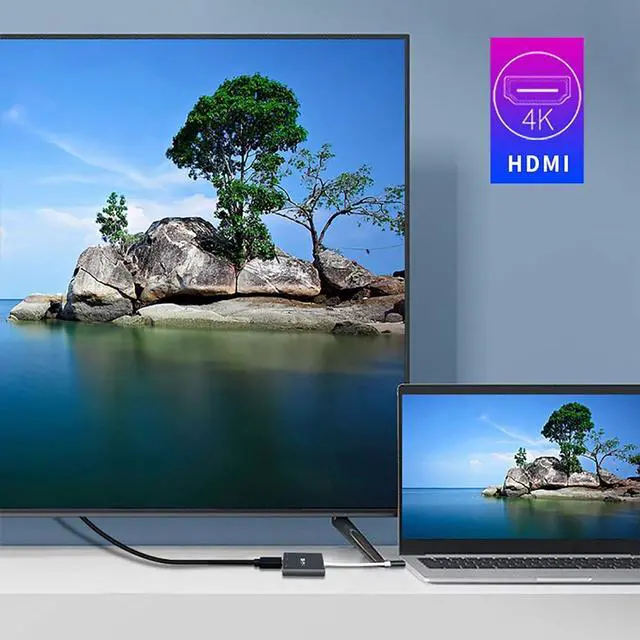 Alt view image 4 of 7 - SHUBHU 12 in 1 4K UHD Type C Hub USB3.0 HDMI VGA PD Adapter Docking Station for PC MacBooks Pro Air, Chromebook Pixel Laptop, Grey, I