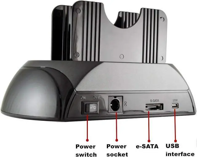 Alt view image 2 of 7 - TZOU 2.5" / 3.5" IDE SATA HDD Docking Station Card Reader Hub US Plug