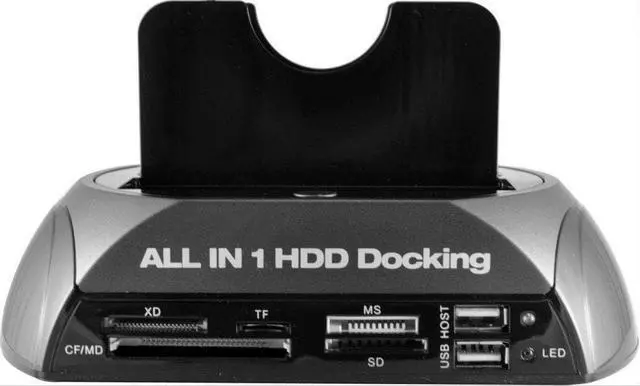 Alt view image 6 of 7 - TZOU 2.5" / 3.5" IDE SATA HDD Docking Station Card Reader Hub US Plug