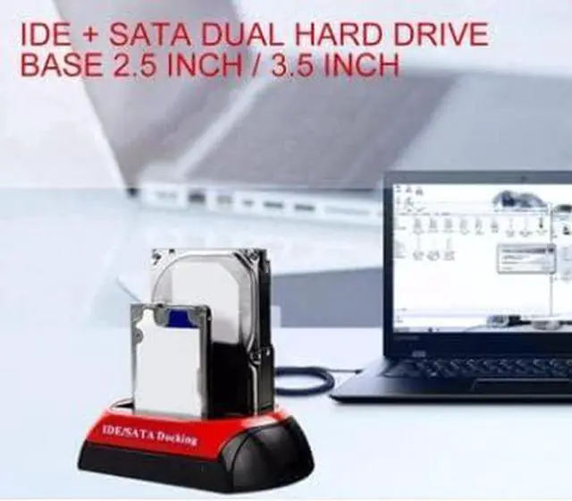 Alt view image 4 of 7 - HDD Base with Multi Hard Drives Reader Slot for 2.5/3.5 Inch SATA/IDE Hard Drive Docking Station Dual Interface