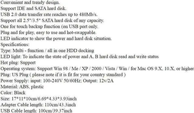 Alt view image 7 of 7 - HDD Base with Multi Hard Drives Reader Slot for 2.5/3.5 Inch SATA/IDE Hard Drive Docking Station Dual Interface