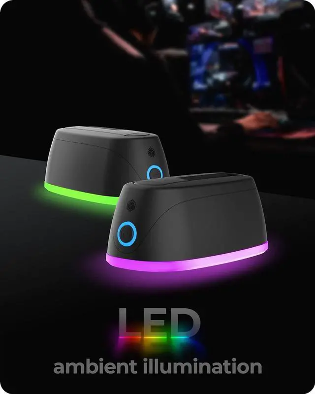 Alt view image 4 of 7 - ICY BOX Gaming docking station for 1 bay SATA SSD/HDD 2.5 inch and 3.5 inch hard drives with over 3.0 5 Gbps speed, includes USB B to USB A / USB C combination cable, compatible with Windows and MacOS