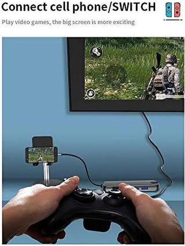 Alt view image 6 of 7 - USB Type C Charging Dock 4 in 1 USB C Laptop Docking Station 3 USB 3.0 + 4K HDMI + Type C Dock USB HUB/Type C Data Hub