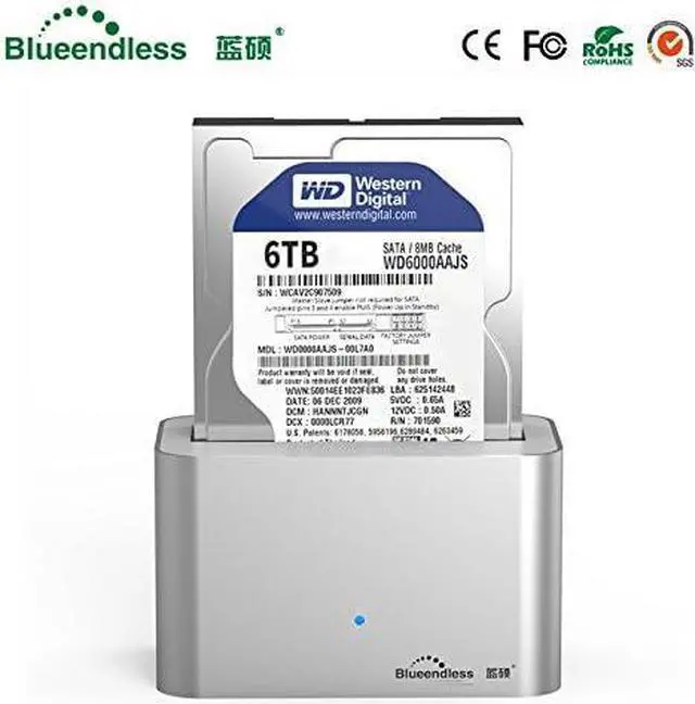 Main image of SATA USB3.0 2.5''3.5'' HDD Docking Station External Storage Enclosure Hard Disk Case HDD Dock for 3TB Full Aluminum