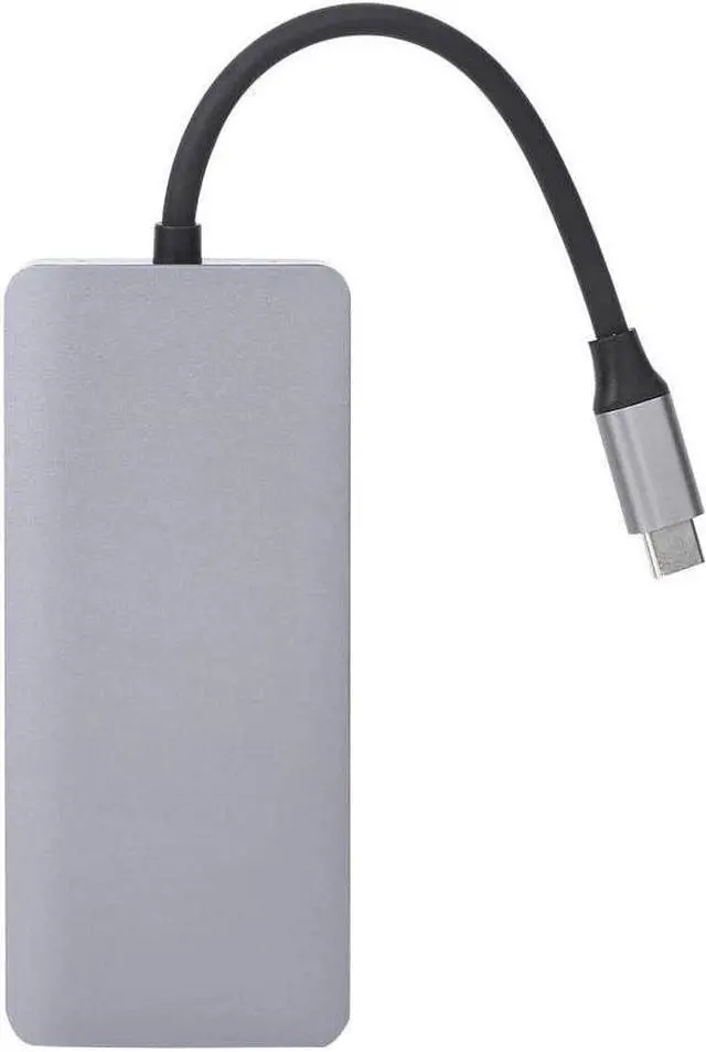 Alt view image 3 of 7 - Senyar Type-C Hub, 9 in 1 Interface Multifunction USB 3.0 1000Mbps Hub Memory Card Reader Converter Docking Station