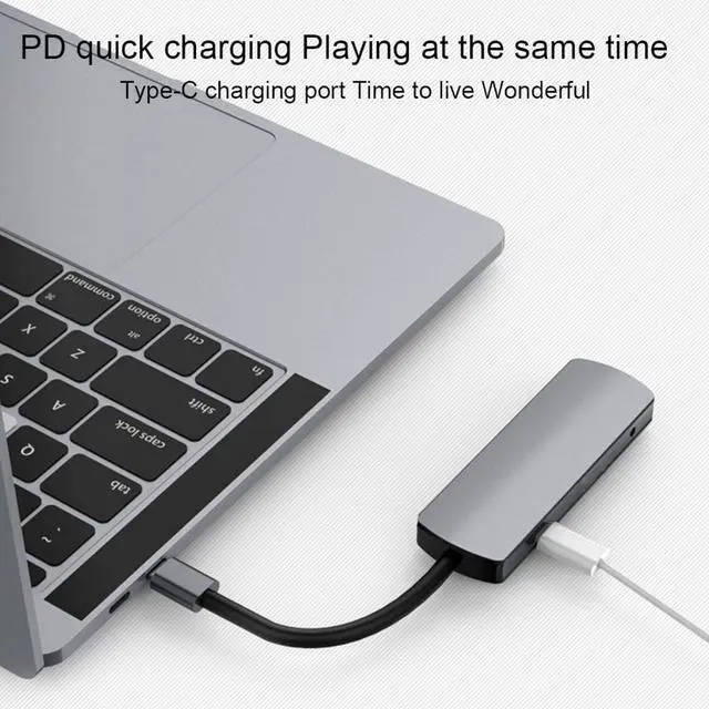 Alt view image 6 of 7 - USB3.1 Hub USB3.1 Docking Station Dark Green for Notebook Computer