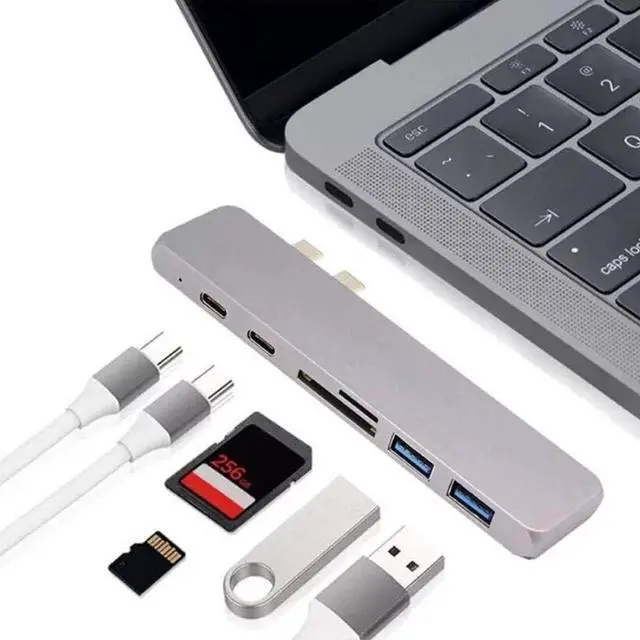 Alt view image 5 of 7 - Light Dock Station, 7?in?1 Docking Station, for Home Office