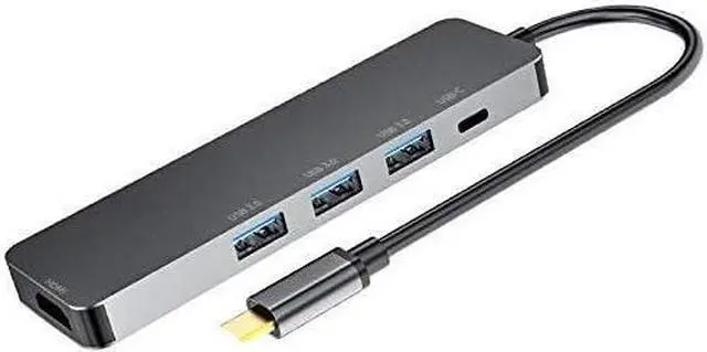 Alt view image 4 of 6 - USB Type C Charging Dock Type-C USB Hub Five-in-One USB-C to HDMI HD 4K 30Hz Expander PD Fast Charge USB3.0 Docking Station