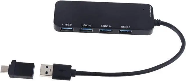 Main image of CRFYJ HUB USB 3.0 4 Ports USB 2.0 Docking Station External Splitter with Micro USB Charging Port with Type-C Converter for Laptop