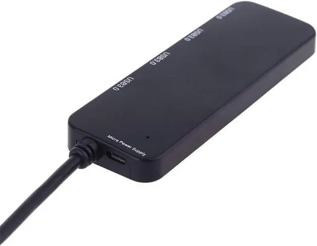 Alt view image 4 of 6 - CRFYJ HUB USB 3.0 4 Ports USB 2.0 Docking Station External Splitter with Micro USB Charging Port with Type-C Converter for Laptop