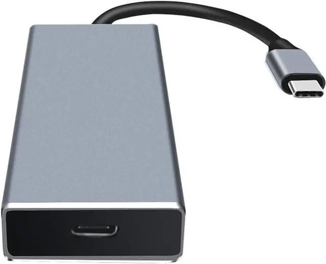 Alt view image 4 of 7 - Type- C Hub 6 in 1 Type C to HDMI 4K, 2 USB 3.0 Ports, SD TF Card Reader, 100W PD Charging Adapter Dock Station for MacBook Pro Air 2019 2018, Galaxy Note 10 S10 S9 S8, Surface Go, Dell XPS 13 15