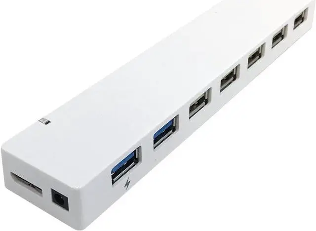 Main image of 7-Port USB 3.0 Hub (2X USB 3.0, 5X USB 2.0 + Charger) - White