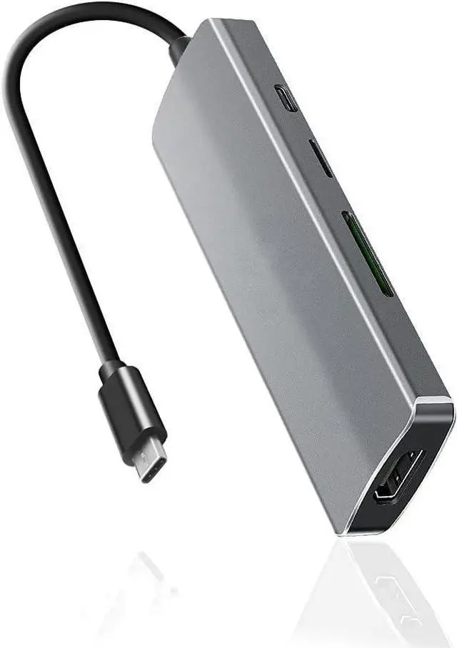 Main image of USB C Hub, Takya USB C HDMI Adapter 7 in 1 Type C Hub with 4K USB C to HDMI, 3 USB 3.0 Ports, SD TF Card Reader, USB-C Charging Port Compatible for MacBook, iMac, Surface, Chromebook, Galaxy, XPS etc