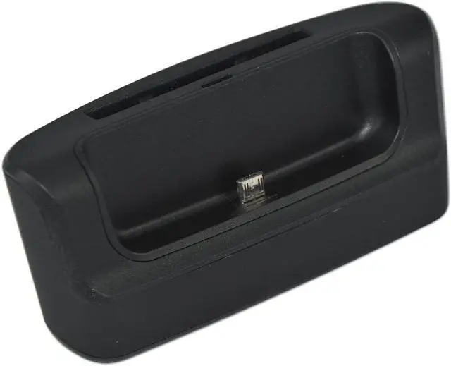 Main image of First2savvvy black USB Data Sync Charger Charge Charging Cradle + Spare Battery Charger + OTG card reader Dock Docking Station For LG G PRO- Case Compatible