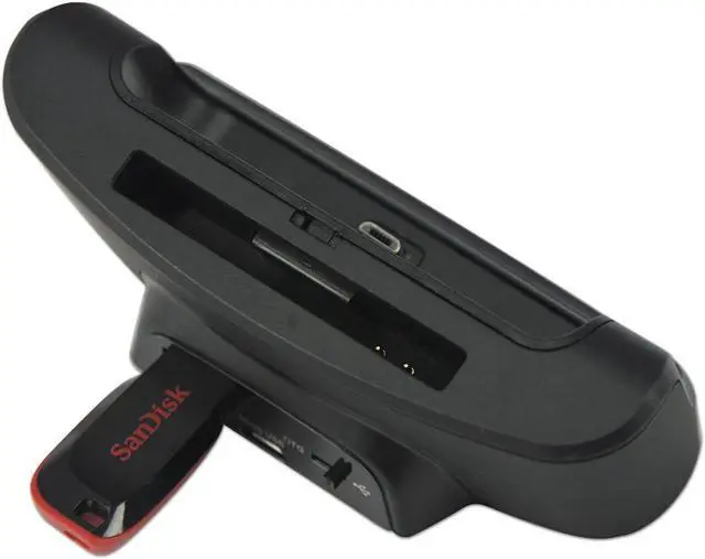 Alt view image 2 of 7 - First2savvvy black USB Data Sync Charger Charge Charging Cradle + Spare Battery Charger + OTG card reader Dock Docking Station For LG G PRO- Case Compatible