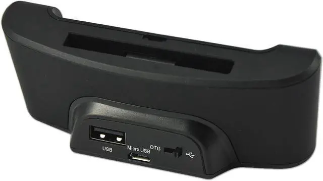 Alt view image 3 of 7 - First2savvvy black USB Data Sync Charger Charge Charging Cradle + Spare Battery Charger + OTG card reader Dock Docking Station For LG G PRO- Case Compatible