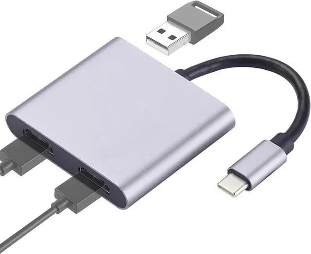 Alt view image 6 of 7 - USB C Docking Station | HD Dongle USB C Adapter Hub,4-in-1/2-in-1 Type C Dock Station for Laptops, Type C Devices, Computer Accessories Aezon