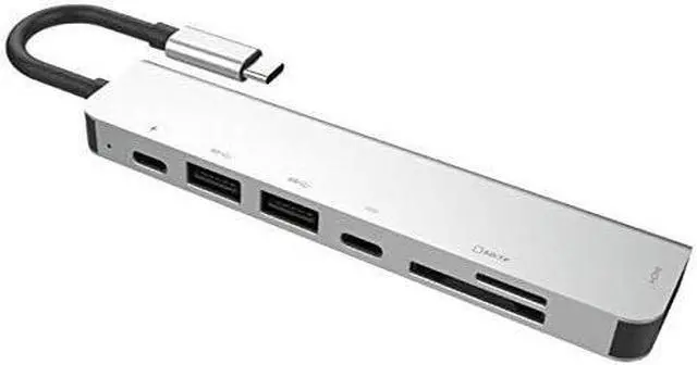 Main image of USB C Adapter 7 in 1 USB-C HUB Type-C Docking Station 4K HDMI//TF PD Charge Hub Card Reader Multiport for MacBook