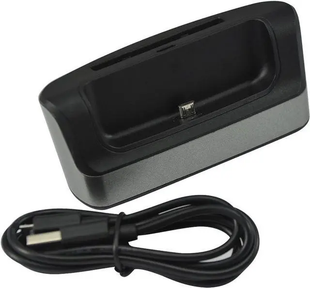 Alt view image 7 of 7 - 2 X First2savvv silver USB Data Sync Charger Charge Charging Cradle + Spare Battery Charger + OTG card reader Dock Docking Station For LG G PRO 2- Case Compatible