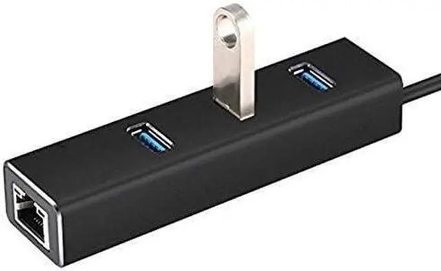 Alt view image 5 of 6 - Type-C Docking Station USB 3.0 HUB Gigabit Network Card with 3 Ports HUB Hub USB to Rj45 Wired Network Card, USB 3.0 Hub with USB C