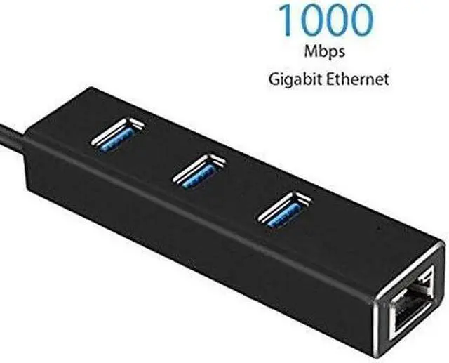 Alt view image 4 of 6 - Type-C Docking Station USB 3.0 HUB Gigabit Network Card with 3 Ports HUB Hub USB to Rj45 Wired Network Card, USB 3.0 Hub with USB C