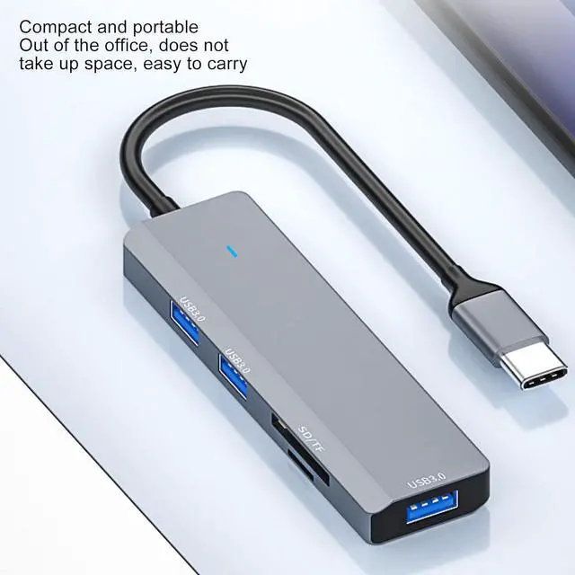 Alt view image 3 of 7 - USB 3.0 Hub, 5Gbps USB Expander Hub Portable Type C Hub for Laptop, PC, Keyborad, Mouse