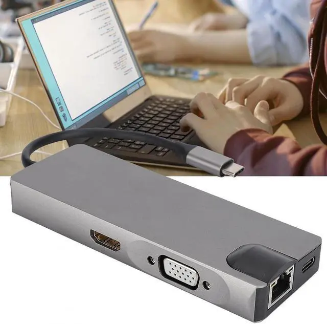 Alt view image 7 of 7 - HDMI Memory Card Reading Card Ethernet Hub for Office for Notebook for Home