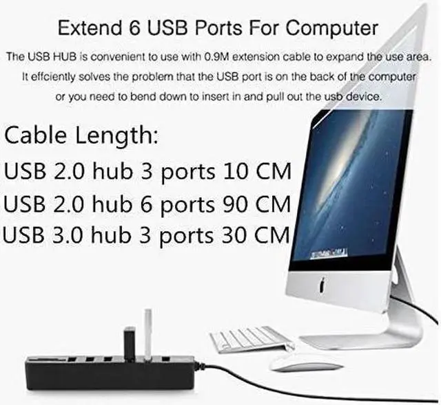 Alt view image 5 of 6 - USB Type C Charging Dock Multi USB 2.0 Hub USB Splitter High Speed 6 Ports with TF SD Card Reader for iMac Pro,Notebook PC and Other Type C Devices (Color : White)