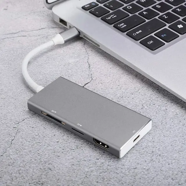 Main image of Multifunctional USB Type-C Adapter Hub, USB 3.0 Port USB Hub, Adapter, for Computer for Phone