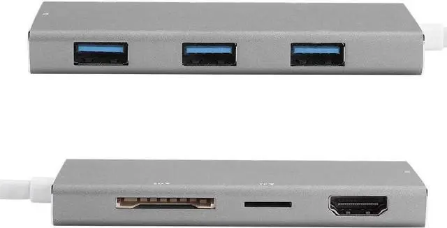 Alt view image 2 of 7 - Multifunctional USB Type-C Adapter Hub, USB 3.0 Port USB Hub, Adapter, for Computer for Phone
