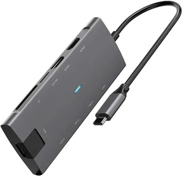 Main image of USB Type C Charging Dock USB-C Hub RJ45+Hdmi+DP+USB3.0 Type C Hub to Gigabit Ethernet Rj45 LAN for Pro Laptop