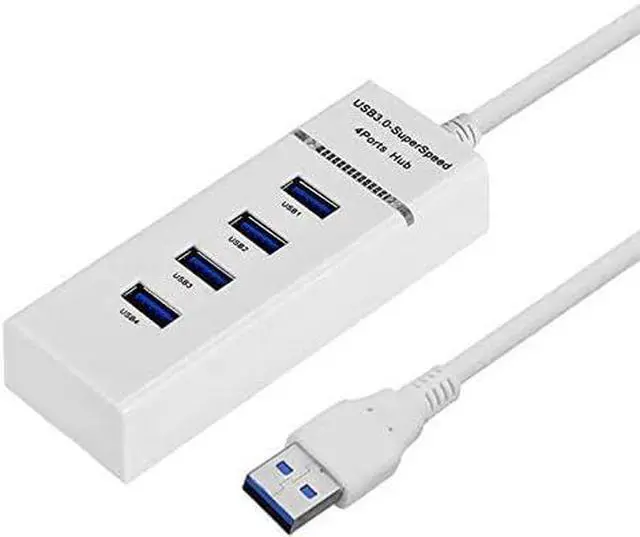 Main image of USB Type C Charging Dock 4 Ports USB 3.0 Hub Splitter with LED, Super Speed 5Gbps, BYL-P104 for iMac Pro,Notebook PC and Other Type C Devices (Color : White)