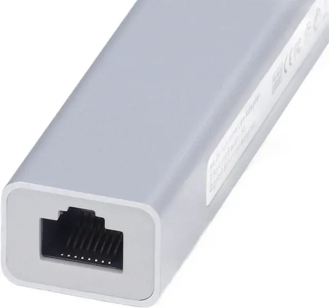 Alt view image 6 of 7 - USB 3.0 to Ethernet Adapter 4 in 1 Multiport Multifunction Hub Ethernet Adapter for Desktop Laptop Tablet for Home Office Travel Compatible with MCB Pro Air and More, USB C Hub,