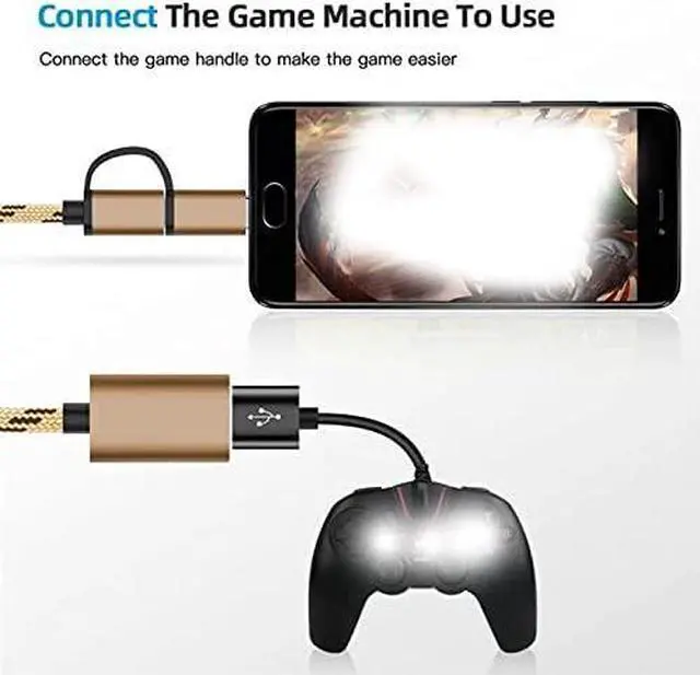 Alt view image 3 of 7 - XIAODOU 2 in 1 USB 3.0 OTG Adapter Cable Type-C Micro USB to USB 3.0 Interface Charging Cable Line for Cellphone Converter for Cellphone