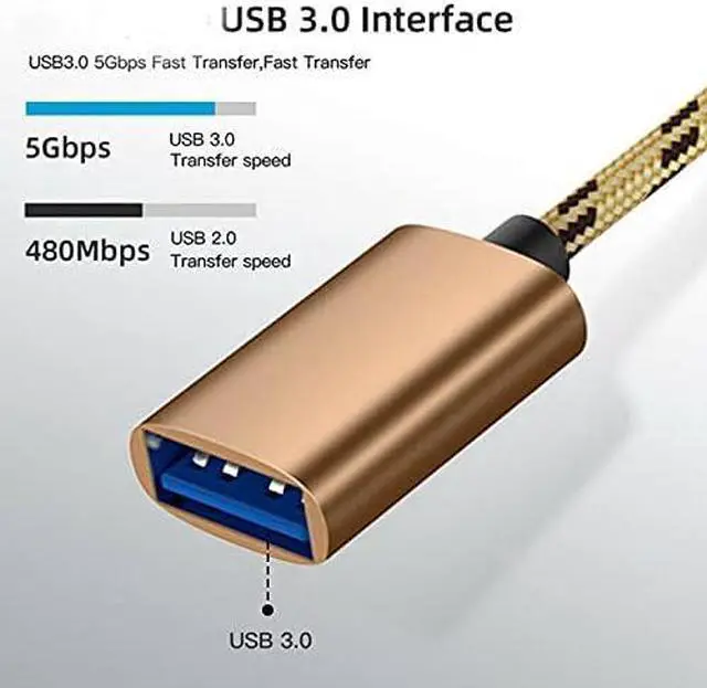 Alt view image 6 of 7 - XIAODOU 2 in 1 USB 3.0 OTG Adapter Cable Type-C Micro USB to USB 3.0 Interface Charging Cable Line for Cellphone Converter for Cellphone