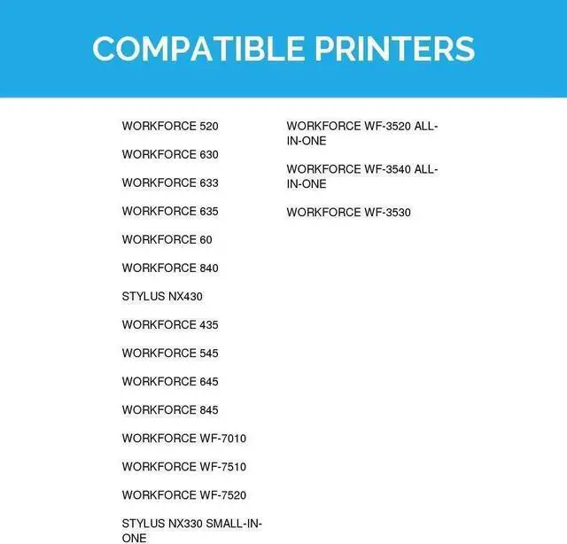 Alt view image 2 of 7 - LD Products Replacement for Epson 126 Ink Cartridges (3 Black, 2 Cyan, 2 Magenta, 2 Yellow, 9-Pack) for use in Workforce: 435, 520, 545, 60, 630, 633, 635, 645, 840, 845 & Stylus NX430