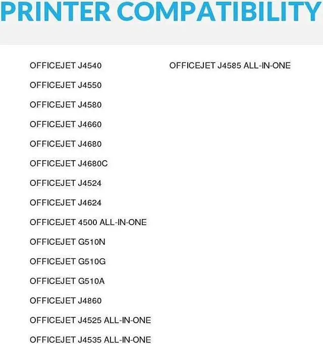 Alt view image 5 of 5 - Speedy Inks Remanufactured Ink Cartridges Replacement  901 Ink to use with HP OfficeJet 4500 J4680 J4580 J4680c J4550 J4540 G510a J4524 G510g G510n G510b Printer (2 Black and 2 Color, 4-Pack)