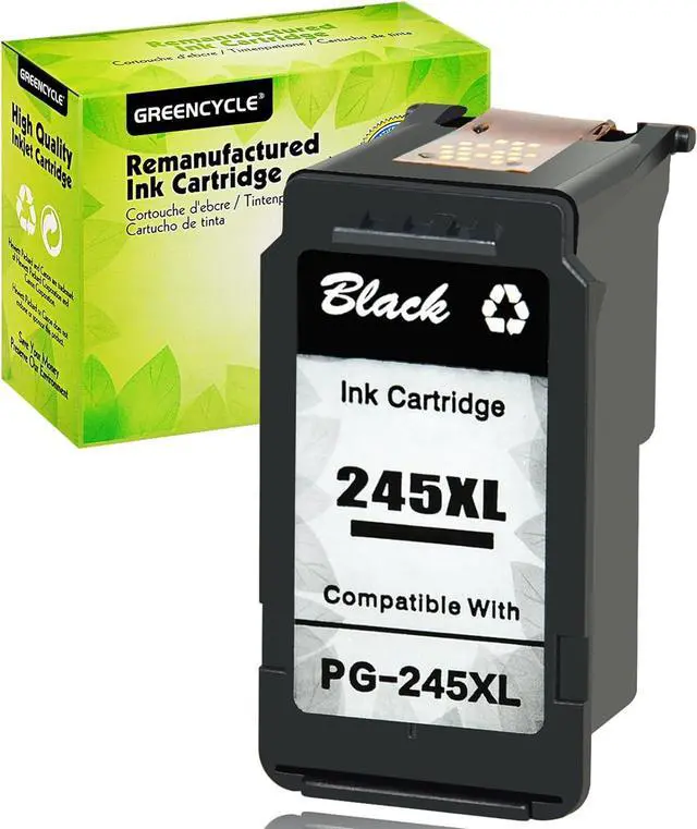 Main image of GREENCYCLE Re-Manufactured PG-245XL PG-245 245 XL Ink Cartridge Replacement for Canon Pixma MX490 MG2522 MG2525 MG2922 MG2924 MG3020 MG3022 MG3029 TS3120 TS3122 TS202 Printers (Black, 1 Pack)
